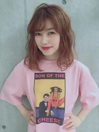 セミロング HOODS hair salon所属・透明感カラー🌿ボブ ✨飛田　ケイのヘアスタイル