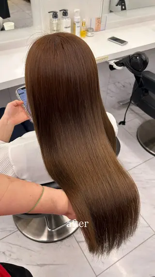 ロング カラー 🤍レイヤーカット/ ベージュヘア🤍のヘアスタイル