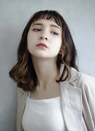 ミディアム 大澤 尚也のヘアスタイル