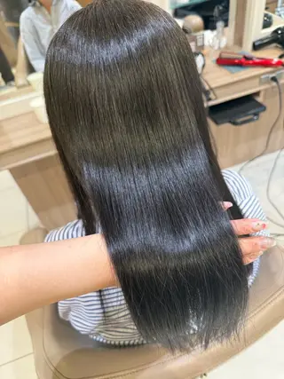 セミロング カラー 韓国ヘアメイク🎀/ 縮毛矯正✨山本媛香のヘアスタイル