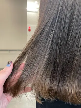 ミディアム カラー 似合わせカット‪// 鶴我万唯華のヘアスタイル