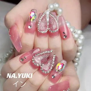 マツエク・マツパ メンズ パーマ カラー ヘアアレンジ キッズ アイブロウ ネイル - Rolls Honey -のネイルデザイン