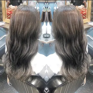 セミロング rollen所属・美魔女 美容師NAOのヘアスタイル