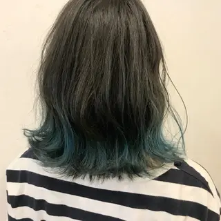 ミディアム カラー メンズ限定クーポン シェアサロン博多のヘアスタイル