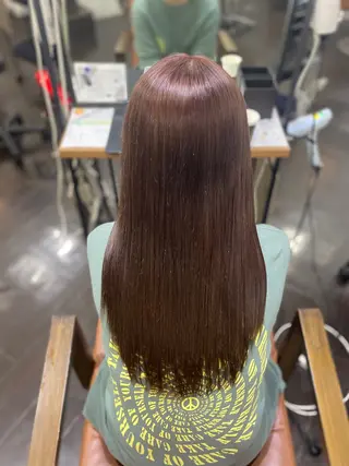 ロング カラー ヘアアレンジ 🍒ᩚ名駅/艶髪 縮毛矯正/あゆ🍒ᩚのヘアスタイル