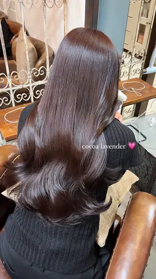 ロング Belle 並木通り店所属・rena/ パーマ/カラーのヘアスタイル