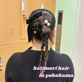 ヘアアレンジ 🎼艶感カラー ヘアメ たま🎀のヘアスタイル