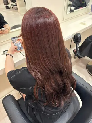 カラー 🎀ツヤ髪✖︎ 暖色🎀RYUKAのヘアスタイル