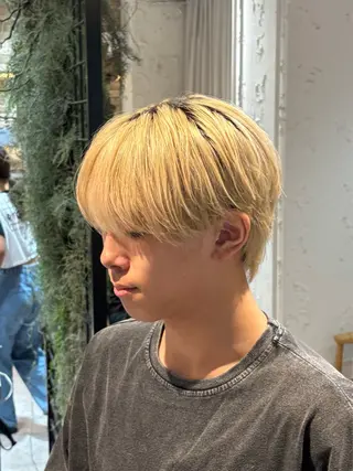 カラー メンズ フェザー/ニュアンス /レイヤーのヘアスタイル