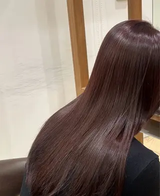 ロング カラー 佐々木 萌衣/ 髪質改善/つやカラーのヘアスタイル