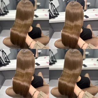 ロング カラー 髪質改善×矯正🫧 韓国ヘアasamiのヘアスタイル