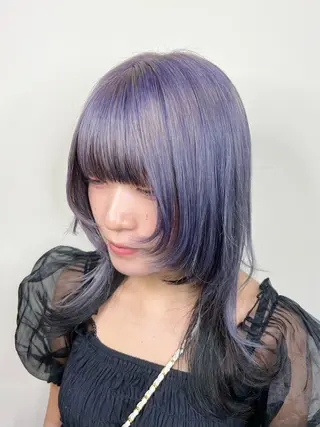 ミディアム カラー FERiCIA所属・ウルフカット/ 今川尚睦のヘアスタイル