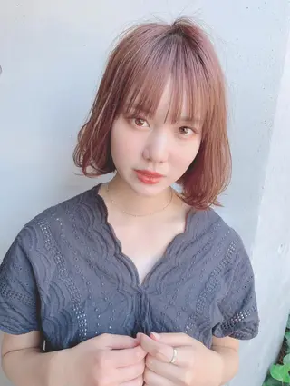 ミディアム カラー ヘアアレンジ 【公式】amble luxe池袋東口🩷のヘアスタイル