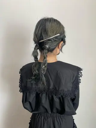 セミロング ヘアアレンジ 韓国ヘア×髪質 改善🇰🇷シオリのヘアスタイル