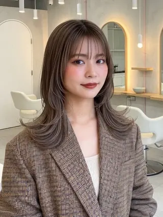 ロング 似合わせボブ✖️ 韓国レイヤー✨小関のヘアスタイル