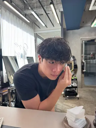 カラー パーマ メンズ Peyp所属・早瀬 裕之のヘアスタイル