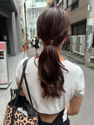 ロング カラー 髪質改善ストレート Kantaのヘアスタイル