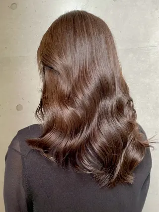 カラー Leverage広尾所属・透明感カラー/ ぷるぷる髪質改善💖のヘアスタイル