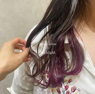 ロング カラー 🐰艶カラー 韓国風 ヘア Miku 🦋のヘアスタイル