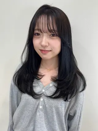 ミディアム カラー 似合わせhair /モガミユナ🎀のヘアスタイル