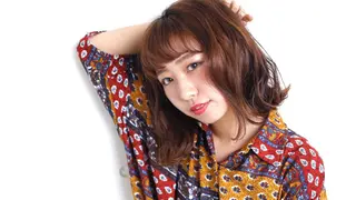 セミロング カラー パーマ ヘアアレンジ 髪質改善縮毛矯正 💎TOMOのヘアスタイル