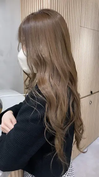 ロング カラー ヘアアレンジ レイヤー縮毛矯正 ささきすずね💗のヘアスタイル