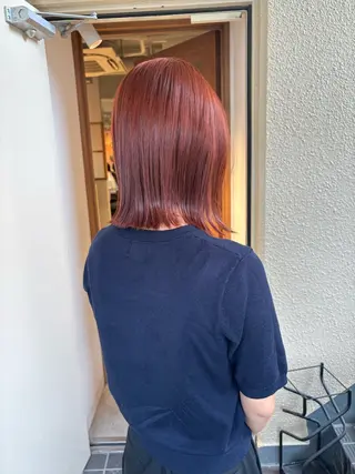 ミディアム カラー mei｜顔まわり ×透明感カラーのヘアスタイル