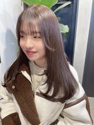 ロング メンズ縮毛矯正 ブリーチカラー/まやのヘアスタイル