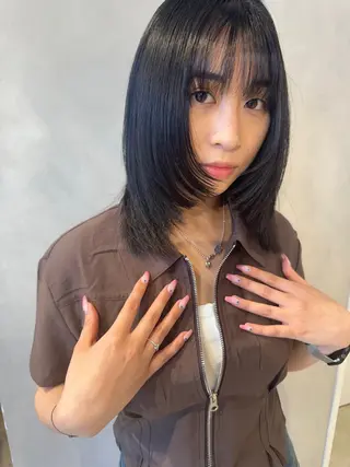 ミディアム 🎀韓国/髪質改善 長野美和🎀のヘアスタイル
