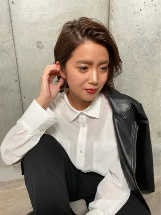 ショート 前田 梨沙のヘアスタイル