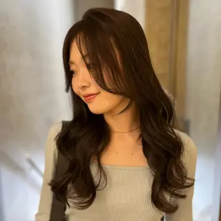 ロング CARE所属・🩷珠梨【韓国ヘア】 【顔周りカット】のヘアスタイル