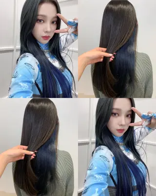 ロング カラー 🍓韓国ヘア レイヤ ーカット🍓笠原 葵のヘアスタイル