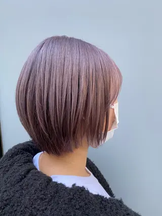 ショート カラー グレージュ/レイヤー /韓国ヘア/RISAのヘアスタイル