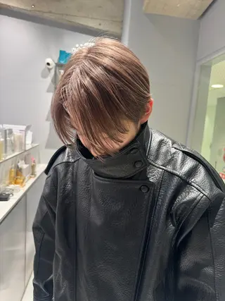 カラー メンズ 艶 ケアブリーチ 🎀🩵RISAのヘアスタイル