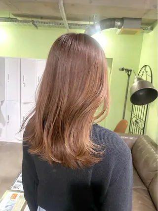 ミディアム カラー ボブヘアカット Rikapi❤️のヘアスタイル