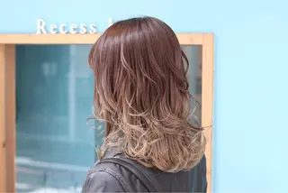 ミディアム カラー Recess hair所属・川内 政人のヘアスタイル