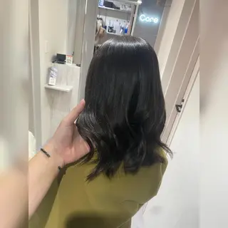 ミディアム カラー 韓国風cut/ 縮毛矯正/正岡幹康のヘアスタイル