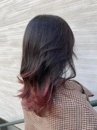 ロング カラー 韓国風/オシャレ /縮毛矯正/滝口琴未のヘアスタイル