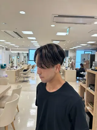 カラー メンズ 湘南/メンズパーマ/ ハイライト/ユチカのヘアスタイル