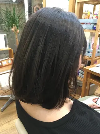 ミディアム カラー 新宿/美髪矯正 髪質改善/韓国風山本のヘアスタイル