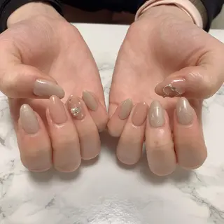 ネイル はな💎ネイル ワンホン、長さ出しのネイルデザイン