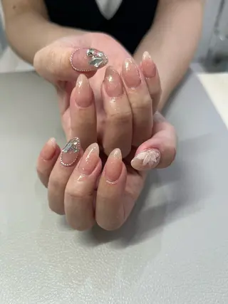 ネイル Ray. ちゅるん系ニュアンスのネイルデザイン