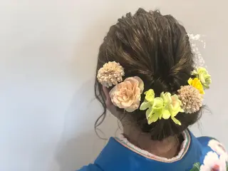 ミディアム ヘアアレンジ いしだ みさきのヘアスタイル