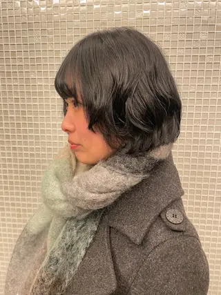 ショート パーマ Toiro 横浜所属・🎀レイヤー/パーマ カラー/ai🎀のヘアスタイル