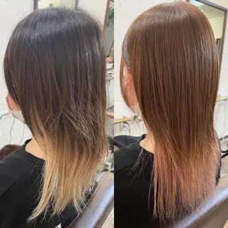 セミロング カラー hair room nico所属・箱守 さやかのヘアスタイル