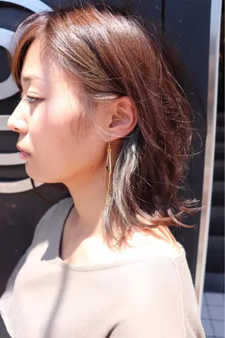ミディアム 松本 剛成のヘアスタイル