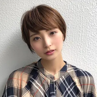 ショート カラー レイヤー×髪質改善✨ 渋谷/佐藤侑哉のヘアスタイル