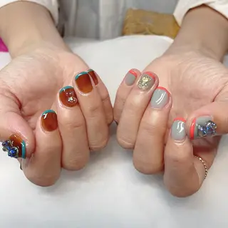 ショート 💜MIYA nail川崎店のネイルデザイン