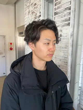 ショート パーマ メンズ メンズカット/パーマ 特化motooのヘアスタイル