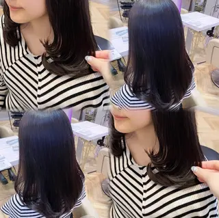 ミディアム 上品♡韓国レイヤー ‎🤍のの‎🤍のヘアスタイル